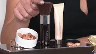BECCA BFF Glow Letter Powder with Travel Primer & Kabuki Brush on QVC