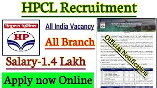 HPCL Recruitment 2019 || Hindustan Petroleum Corporation Limited Recruitment 2019