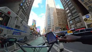 Riding Through Hells Kitchen Manhattan