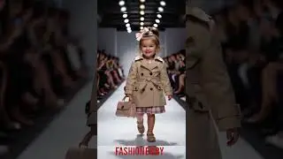 Cute Baby Models Walking the Fashion Runway