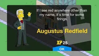 The Simpsons: Tapped Out - Augustus Redfield & Redstar Headquarters