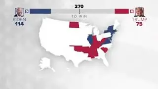 USA ELECTION 2020 State by state time-lapse of election night
