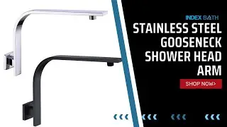 Give Your Bathroom A Chic Update With This Gooseneck Shower Head Arm