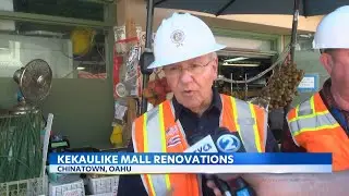 Renovations underway to fix up  Kekaulike Mall in Honolulu's Chinatown