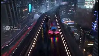 Future blade runner society Sora 2 pro high quality Ai