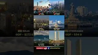 Top Cities GDP: China vs India vs Pakistan &ndash; The REAL Economic Powerhouses!💸 #economy #gdp #shorts