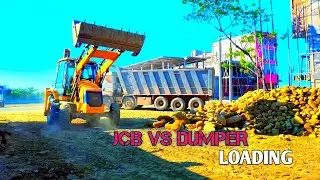 JCB против Dumper: мощное погрузочное противостояние 🚜🔥🚚 Экстремальная скорость работы, благодаря...