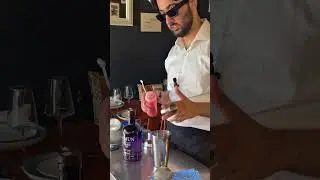 Rooh Afza Sour: Jamun Himalayan gin, sweet rose syrup - the perfect summer sipper #ytshorts