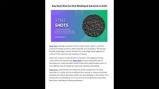 Art of Precision: Transforming Metal Surfaces with Steel Shots.