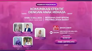 Webinar Pendidikan Bersama Dharma Wanita Persatuan BPSDM Provinsi Jawa Barat