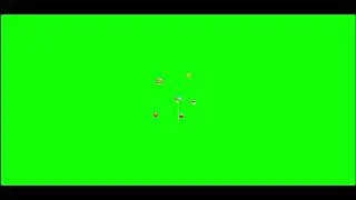 Food Item Floating Animation Green Screen