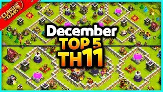 NEW Best INSANE TH11 WAR/TROPHY Base Links (Top5) Clash of Clans - Town Hall 11 War Bases!