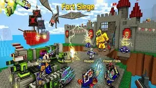Pixel Gun 3D - Gameplay Walkthrough Part 158 - Fort Siege Royale Battle All Weapons (iOS Android)