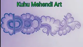 Easy arabic Mehendi design ❣️| pencil shedding Mehendi ❣️ with Kuhu Mehendi Art 