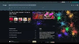 How to play Holi online on Google