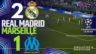 REAL MADRID 2-1 MARSEILLE: Match Highlights | UEFA Champions League 25/26 | Simulation/Recreation
