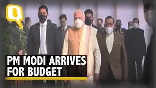 Budget 2022 | PM Modi Arrives at Parliament for Union Budget 2022 | The Quint