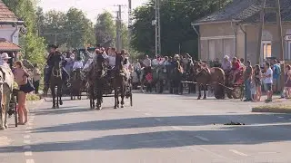 Szüreti felvonulást rendeztek Bölcskén