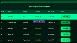 Binance Bibi (BSC Gem) first winner on Jade Currency Platform 