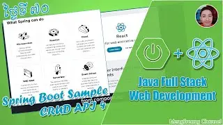 Java Full Stack Web Development - Spring Boot Sample CRUD API 4 Day 70 | MengSreang Channel