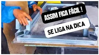 Dica! gabarito para montar pe&ccedil;as de metalon na mesma medida