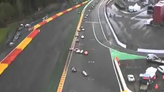 ADAC Formel Masters Spa Franchorchamps Huge Start Crash