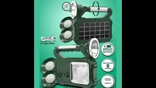 KH  Solar Light Rechargeable Emergency Light , Side Light Handle Light, Small Chandelier Lamp