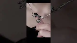 Punk Panda Necklace #punknecklace #necklace #punkjewelry #fyp #foryou #punkstyle #jewelry #punk