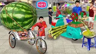 Giant Watermelon Scooter Sugarcane Wala Moral Stories Hindi Kahani Bedtime Stories Hindi Stories