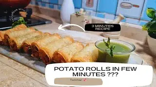 Potato Rolls Recipe Pakistani| Potato Roll Snacks|Crispy potato Roll|Spring Roll With Potato Stuffed