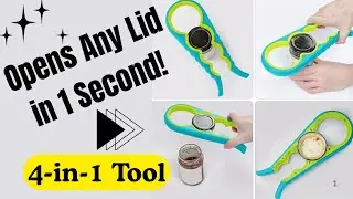 4-in-1 Easy-Grip Can Opener for Seniors | Open Any Lid Effortlessly