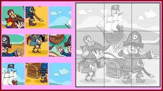 Pirate Puzzle Adventure 🏴&zwj;☠️ | Can You Help Complete the Treasure Puzzle? | Kids Game