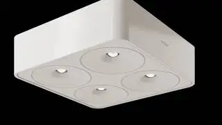 H&auml;fele + Nimbus : Nimbus Q Four, le plafonnier LED design !