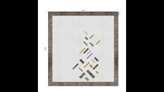 Simple modern style water jet marble inlay design #marbleinlay #waterjetcutting #marblefloordesign