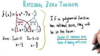 The Rational Zero Theorem - College Algebra