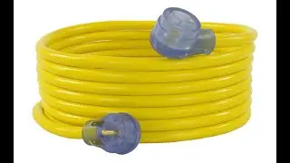 Conntek 14360, 30 Amp RV Extension Cord, Yellow (10-Feet) - Overview