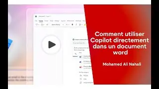 Comment utiliser #copilot directement depuis #Word de #microsoft  office