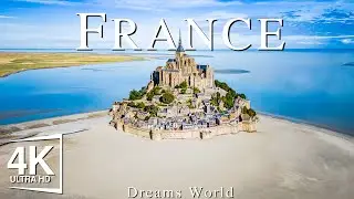 Полет над Францией (4K UHD) - расслабляющая музыка вместе с красивыми видеороликами - 4K Видео