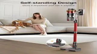 Amazon com   Cordless Vacuum Cleaner,580W 48KPA 65Mins Vacuum Cleaners for Home,Self Standing Stick