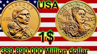 389,890,000 One Dollar Coin  | 2025 Mary Kawena Pukui S Mint