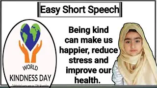 World Kindness Day Speech In English | Short English Speech @aimanshow1988