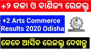 +2 Arts & Commerce Results Odisha 2020 Date 12th Results Odisha Arts Commerce Vocational