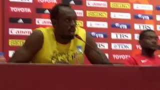 2015 World Champs Men's 100 Press Conference