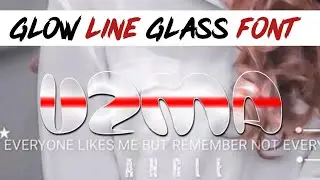 How To Make Glow Line Glass Font In Android | Glow Glass Font | Glass Font | Inner Glow Glass Font |