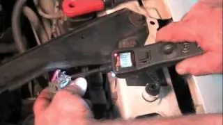 Labscope testing a cooling fan motor