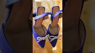 blue sandal trending heel sandal party wear sandals #
