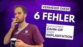 6 gravierende Fehler nach einer Zahn-OP oder einem Implantat!