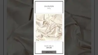 Silk Dupioni - AMP - Ivory ( Width : 140 cm - 90 GSM )