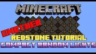 Automatic Compact Random (Disco!) Lighting - Minecraft Redstone Tutorial