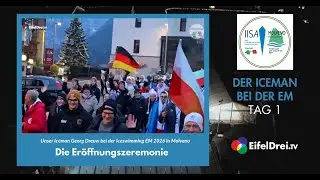 Der IceMan bei Eisschwimm-EM in Molveno: Er&ouml;ffnungszeremonie